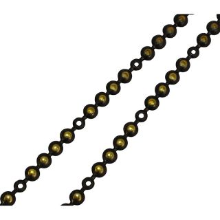 Nail Head Strip, Antique Brass, 9mm x 1m