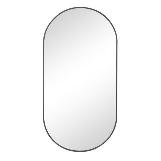 Mirror, Oval, Black Frame, 500mm x 1000mm