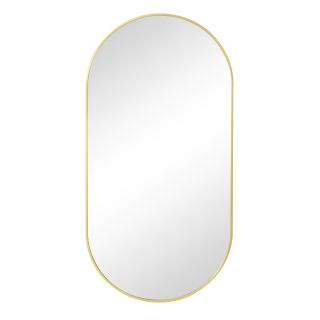 Mirror, Oval, Gold Frame, 500mm x 1000mm