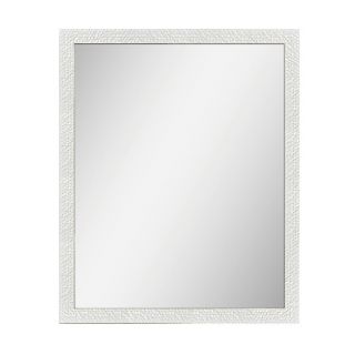 Mirror, White, Textured, 700mm x 500mm