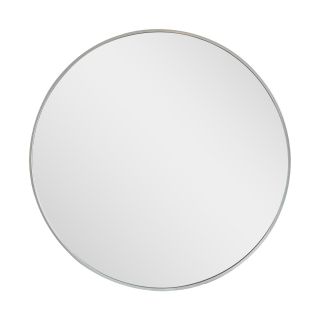 Mirror, Round, Silver Frame, 600mm