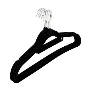 Velvet Hangers, Black, 5 Pieces