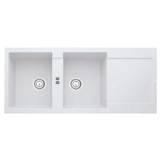 Franke, Maris, Fragranite, Inset, Pure White, 1160mm x 500mm, MRG621
