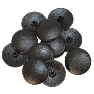 Pozi Screw Caps, Black, 100 Pieces