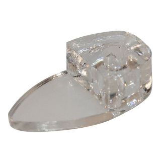 Glass Clips, Surface Mount, 4mm, 100 Pieces