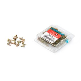 Chipboard Screws, Pozi, No.4, 3mm x 12mm, 200 Pieces