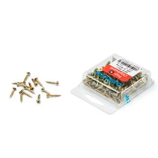 Chipboard Screws, Pozi, No.4, 3mm x 19mm, 200 Pieces