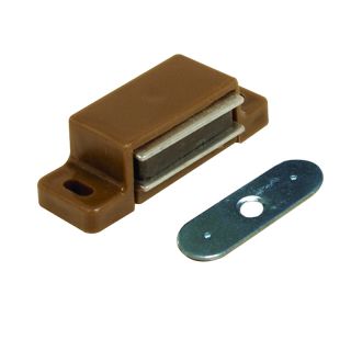 Magnetic Catch, Brown, Plastic, 2 Pieces