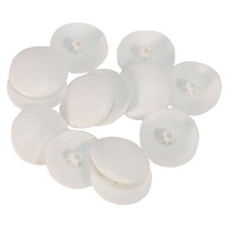 Pozi Screw Caps, White, 600 Pieces