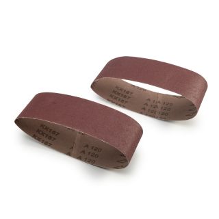 Sanding Belt, 75mm x 533mm, P120, 2 Pieces
