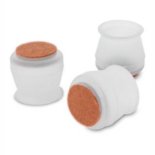 Furniture Leg Protector, Silicone, Round, 4 Pieces