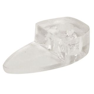 Glass Clips, Surface Mount, 4mm, 40 Pieces