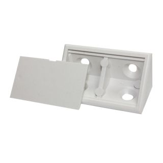 Corner Block with Cap, White, 400 Pieces