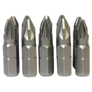 PoziDriv Bits, No.2 x 25mm, 10 Pieces