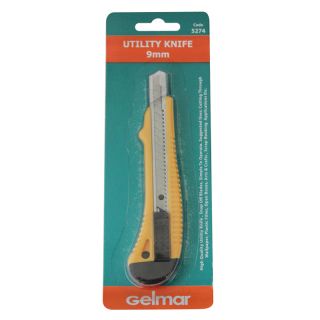 Utility Knife, Snap Off Blade, 9mm