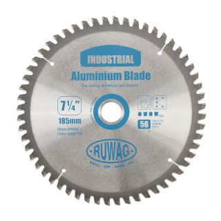 Circular Saw Aluminium Blade, TCT, 56T, 185mm x 20mm Bore