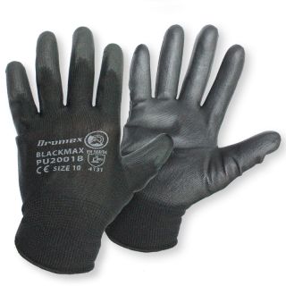 Polyurethane Coated Inspectors Gloves, Size 10