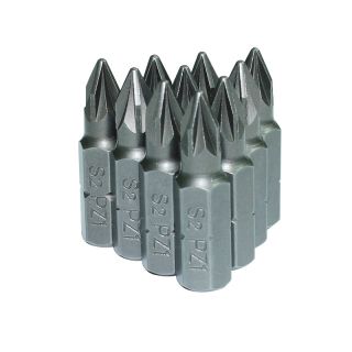 PoziDriv Bits, No.1 x 25mm, 10 Pieces