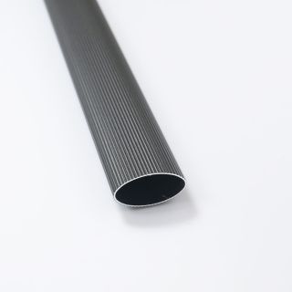 Oval Rail, Aluminium, Black, 2.5m