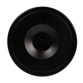 Counter Top Bin Lid, Stainless Steel, Black, 237mm