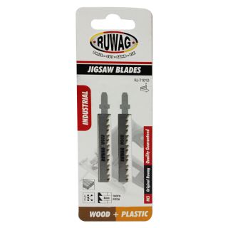 Jigsaw Blades, Wood & Plastic, Ruwag, RJ-T101D, 2 Pieces