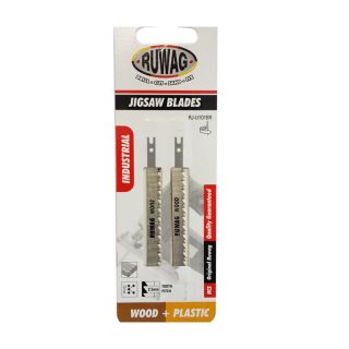 Jigsaw Blades, Wood & Plastic, Reversed, Ruwag, RJ-U101BR, 2 Pieces