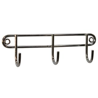 3 Hook Utility Rack, Stainless Steel