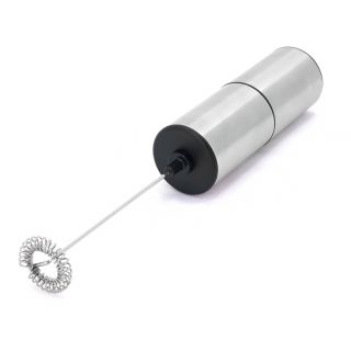 Milk Frother, Battery Operated, Stainless Steel