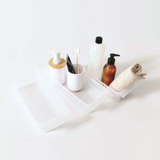 Storage Basket, Clear, 3 Pieces