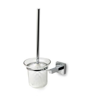 Munich Toilet Brush Holder Set, Chrome Plated