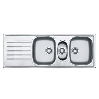 Franke, Cascade, Inset, Double Bowl with Tidy, 1360mm x 500mm, CDX671