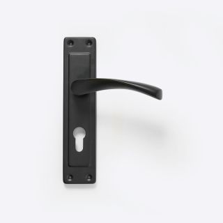 Saleby Door Set, Euro Lock, Black