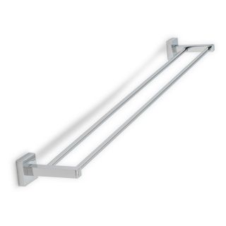 Munich Double Towel Rail, Chrome Plated, 760mm