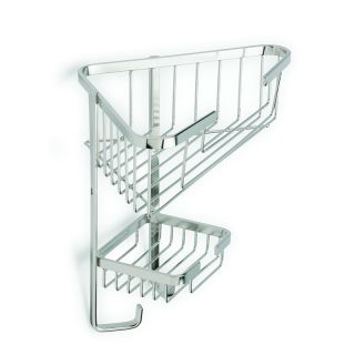 Corner Shelf, 2 Tier, Stainless Steel