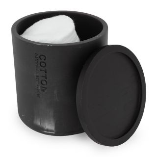 Cotton Jar, Black Marble