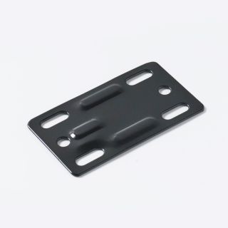 Metal Bracket, Flat, 82mm x 48mm, Black
