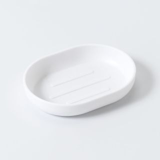 Soap Dish, White, Plastic