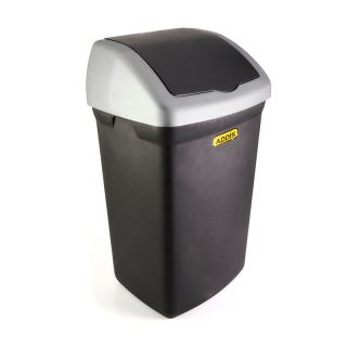 Addis Flip Top Bin, Black, 46L