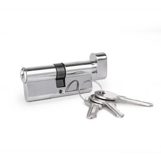 Cylinder Lock, Thumb Lock, Chrome Plated