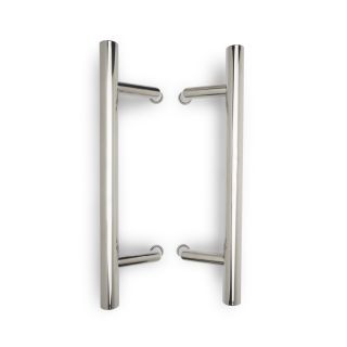 Entrance Door Handle, Offset, Stainless Steel, 450mm