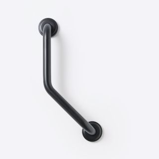 Grab Handle, Angled, 304 Stainless Steel, Black, 200mm x 200mm