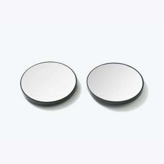 Mirror, Magnified (10x & 20x), Black, 2 Pieces