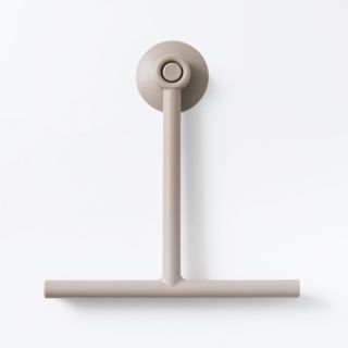 Shower Wiper With Holder, Light Grey, Plastic