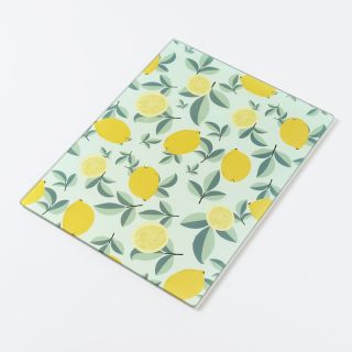 Cutting Board, Glass, Lemon Pattern, 400mm x 300mm x 8mm