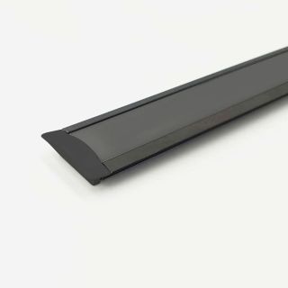 LED Profile, Recessed, Black, 17.5mm x 6.8mm x 3m