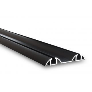 Sliding Door System, Bottom Profile, Black, 2m