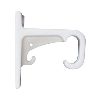 Curtain Track Bracket, Plastic, Single