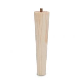 Cone Leg with M8 Bolt, H150mm x 45mm x 25mm, Raw Pine
